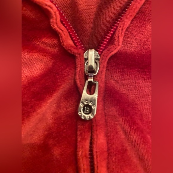 BCBG Velour Zip up Hoodie Size XL - Picture 5 of 9